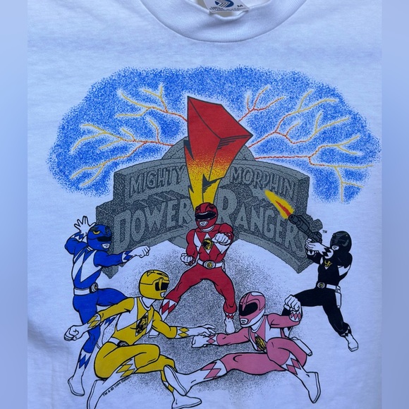 1994 Power Rangers Vintage Tee. MMPR 90s - Picture 3 of 5